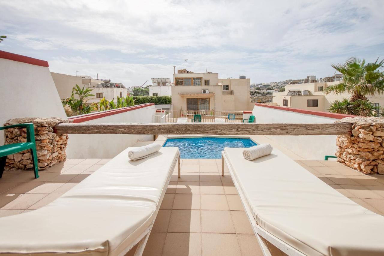 Pool And Sea Merill Apartments - Happy Rentals Mellieħa Zewnętrze zdjęcie