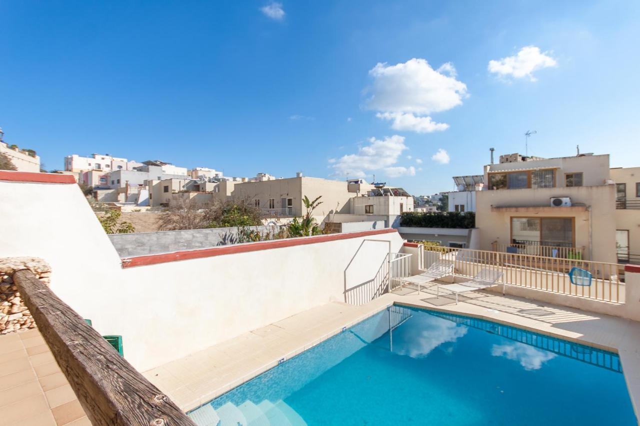 Pool And Sea Merill Apartments - Happy Rentals Mellieħa Zewnętrze zdjęcie