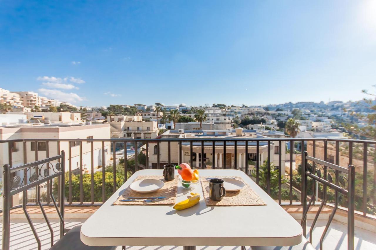 Pool And Sea Merill Apartments - Happy Rentals Mellieħa Zewnętrze zdjęcie