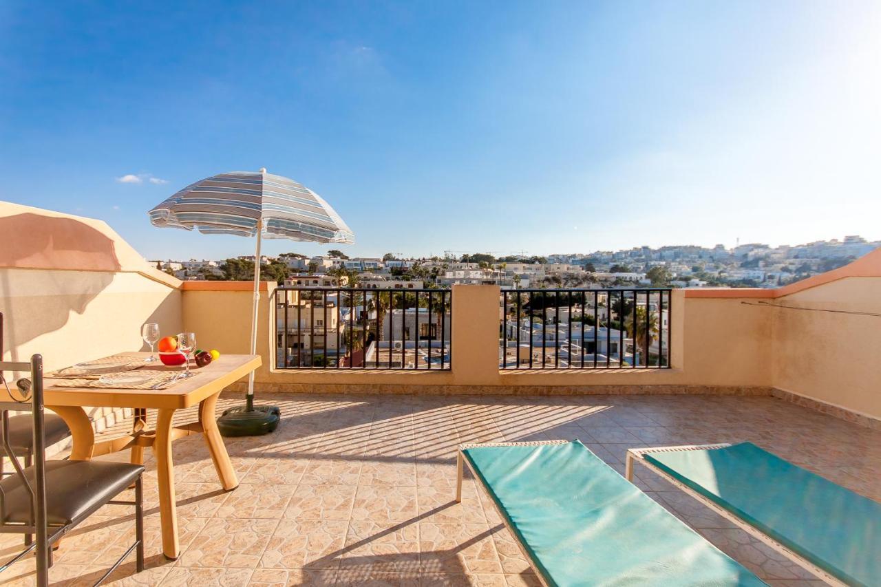 Pool And Sea Merill Apartments - Happy Rentals Mellieħa Zewnętrze zdjęcie